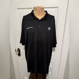 Black Mens BMW Motorrad Short Sleeve Polo Size XXL Motorcycle